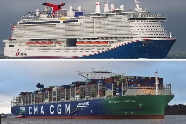 Passenger and cargo ships (≥ 50.000 GT)